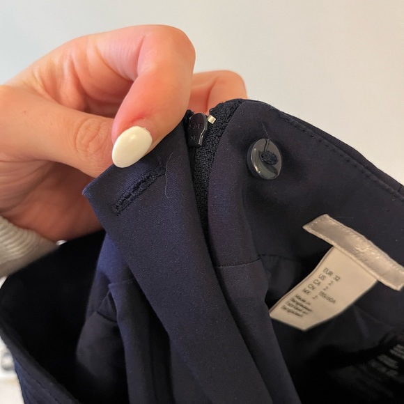 Navy Blue Pencil Skirt - Picture 5 of 6